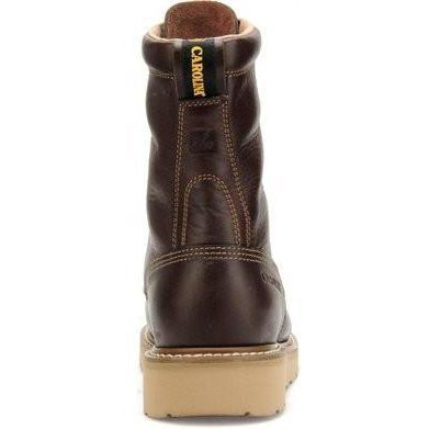 Carolina Men's Amp Hi 8" Broad Toe Wedge Work Boot - Dark Oak - CA8049  - Overlook Boots