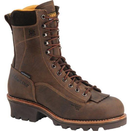 Carolina Men's Birch 8" Waterproof Logger Work Boot - Brown - CA7022 8 / Medium / Brown - Overlook Boots