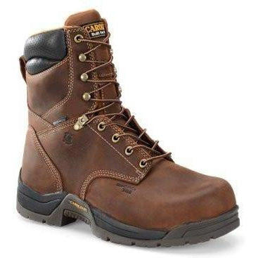Carolina Men's Bruno Hi 8” WP Comp Toe Work Boot - Brown - CA8520 8 / Medium / Brown - Overlook Boots
