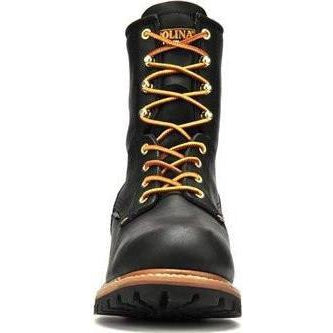 Carolina Men's Elm 8” Stl Toe WP INS Logger Work Boot - Black - CA5823  - Overlook Boots