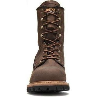 Carolina Men's Elm 8” Waterproof Logger Work Boot - Brown - CA8821  - Overlook Boots