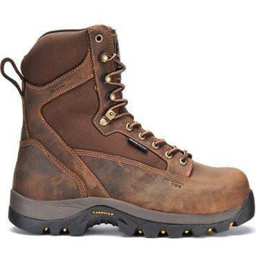 Carolina Men's Forrest 8” WP Ins Comp Toe Work Boot - Brown - CA4515  - Overlook Boots