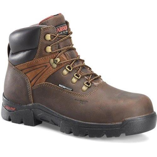 Carolina Men's Hook 6" Comp Toe WP Hiker Work Boot - Brown - CA5537 8 / Medium / Brown - Overlook Boots