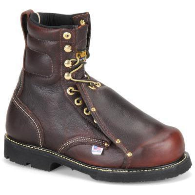Carolina Men's INT Hi USA Made 8" Metguard Work Boot - Briar - 505 7 / Medium / Brown - Overlook Boots