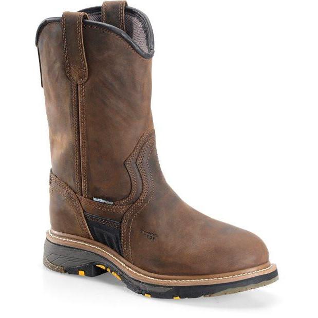 Carolina Men's Well X 10" Comp Toe WP Wellington Work Boot - CA4559 8 / Medium / Brown - Overlook Boots