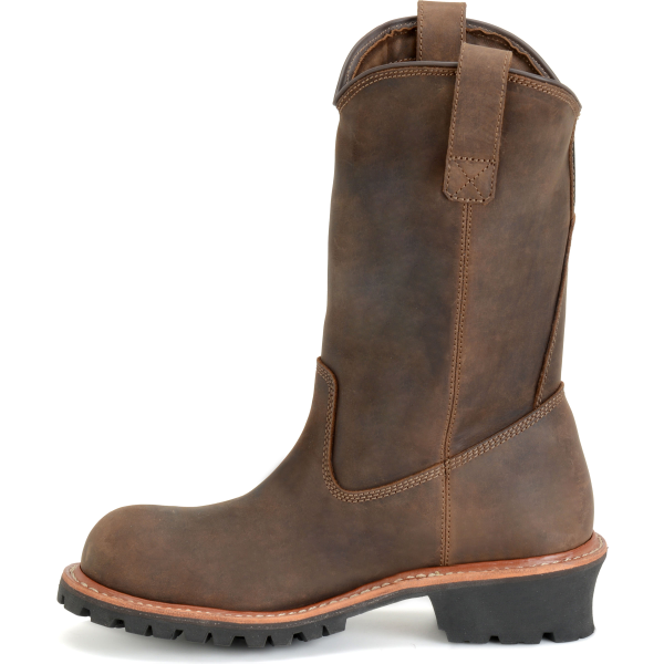 Carolina Men's Well X 12" Comp Toe Wellington Logger Work Boot CA9831  - Overlook Boots