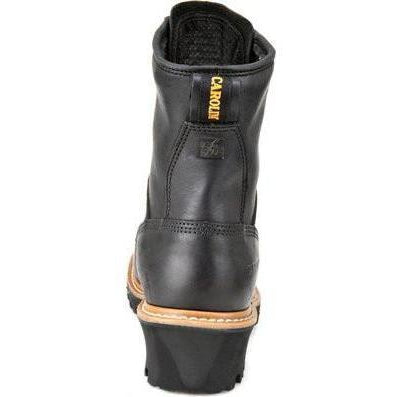 Carolina Women's Elm 8” WP Steel Toe Logger Work Boot - Black - CA1420  - Overlook Boots