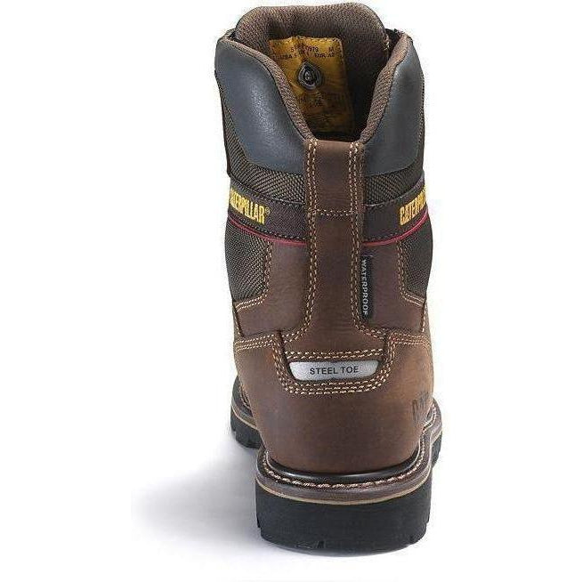 CAT Men's Alaska 2.0 8" Steel Toe TX Ins WP Work Boot Brown P90979  - Overlook Boots
