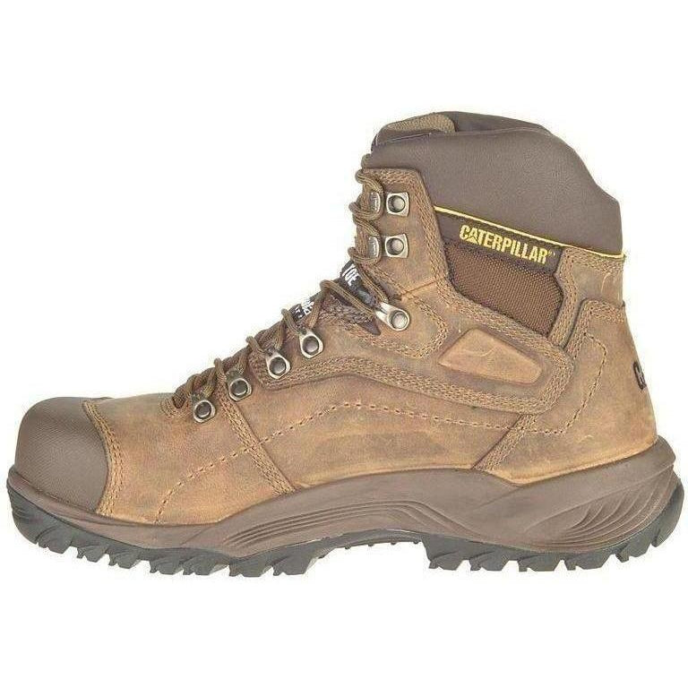 CAT Men's Diagnostic Hi WP Insulated Stl Toe Work Boot - Brown- P89940  - Overlook Boots