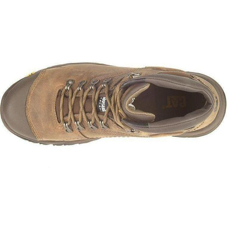 CAT Men's Diagnostic Hi WP Insulated Stl Toe Work Boot - Brown- P89940  - Overlook Boots