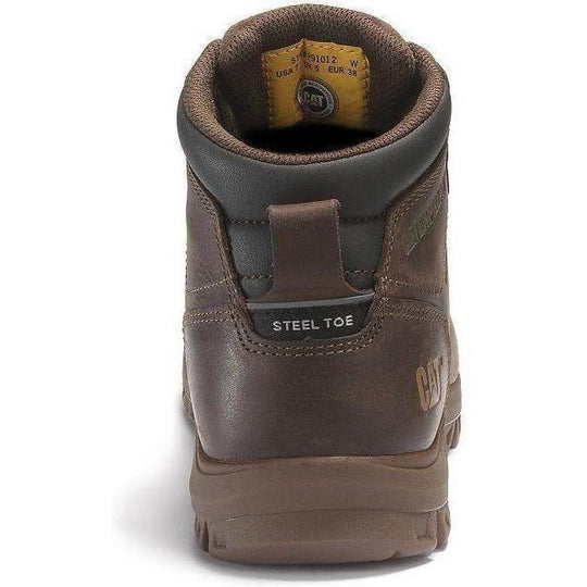 CAT Womens Mae Steel Toe Waterproof Work Shoe - Brown - P91011  - Overlook Boots