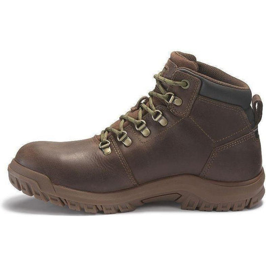 CAT Womens Mae Steel Toe Waterproof Work Shoe - Brown - P91011  - Overlook Boots