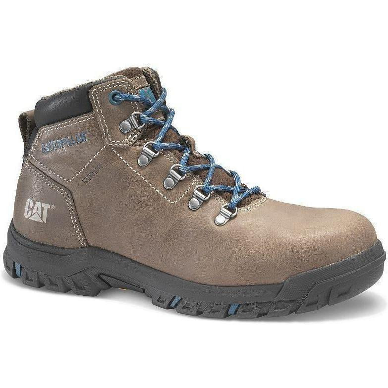 CAT Womens Mae Steel Toe Waterproof Work Shoe - Brown - P91012 5 / Medium / Brown - Overlook Boots
