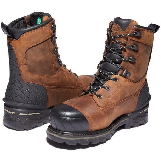 Timberland Pro Men's Boondock HD 8" Comp Toe WP Work Boot- TB0A29TG214  - Overlook Boots