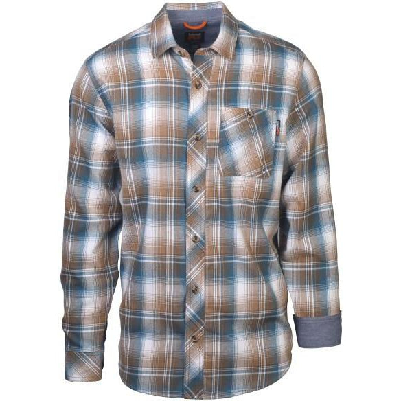 Timberland Pro Men's Woodfort MW Flannel Work Shirt - Brown - TB0A1V49CE7 Small / Portland Plaid Brown - Overlook Boots