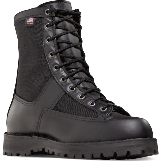 Danner Men's Acadia USA Made 8" 200G Insulated Waterproof Duty Boot - Black - 69210 7.0 / Medium / Black - Overlook Boots