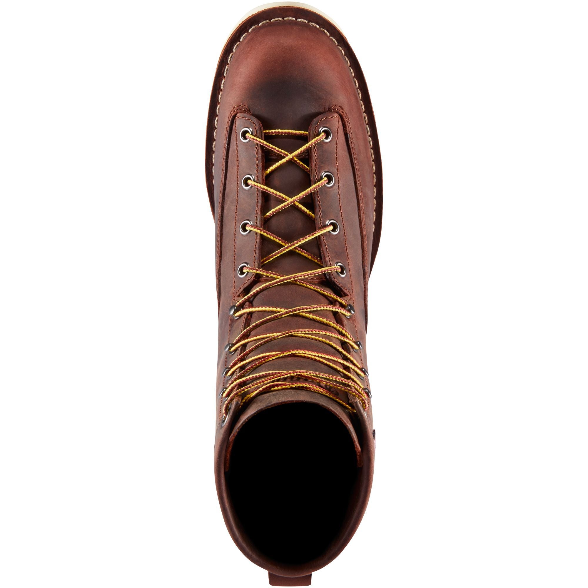 Danner Men's Bull Run USA Made 8" Soft Toe Wedge Work Boot - Brown - 15556  - Overlook Boots