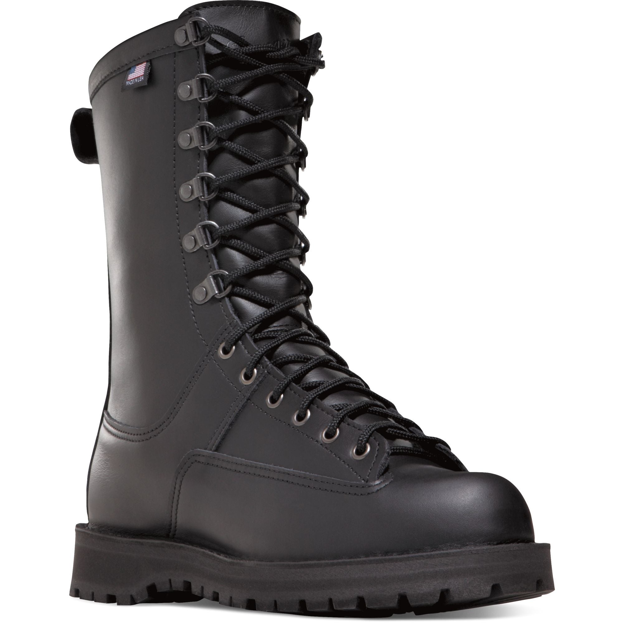 Danner Men's Fort Lewis USA Made 10" Ins WP Duty Boot - Black - 69110 7 / Medium / Black - Overlook Boots