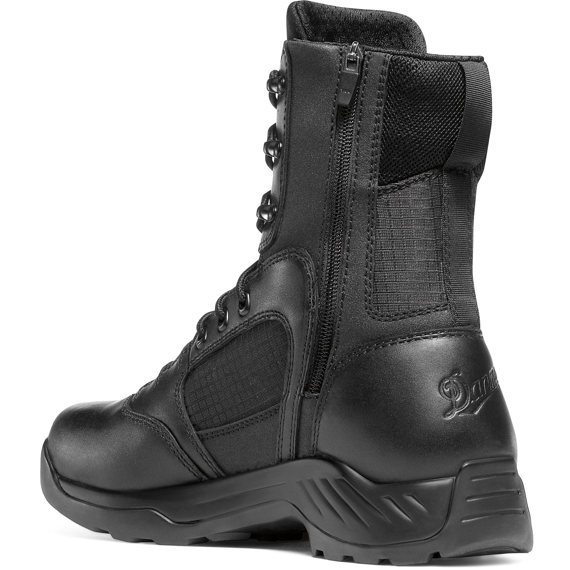 Danner Men's Kinetic 8" Side Zipper Waterproof Duty Boot - Black - 28012 - Overlook Boots