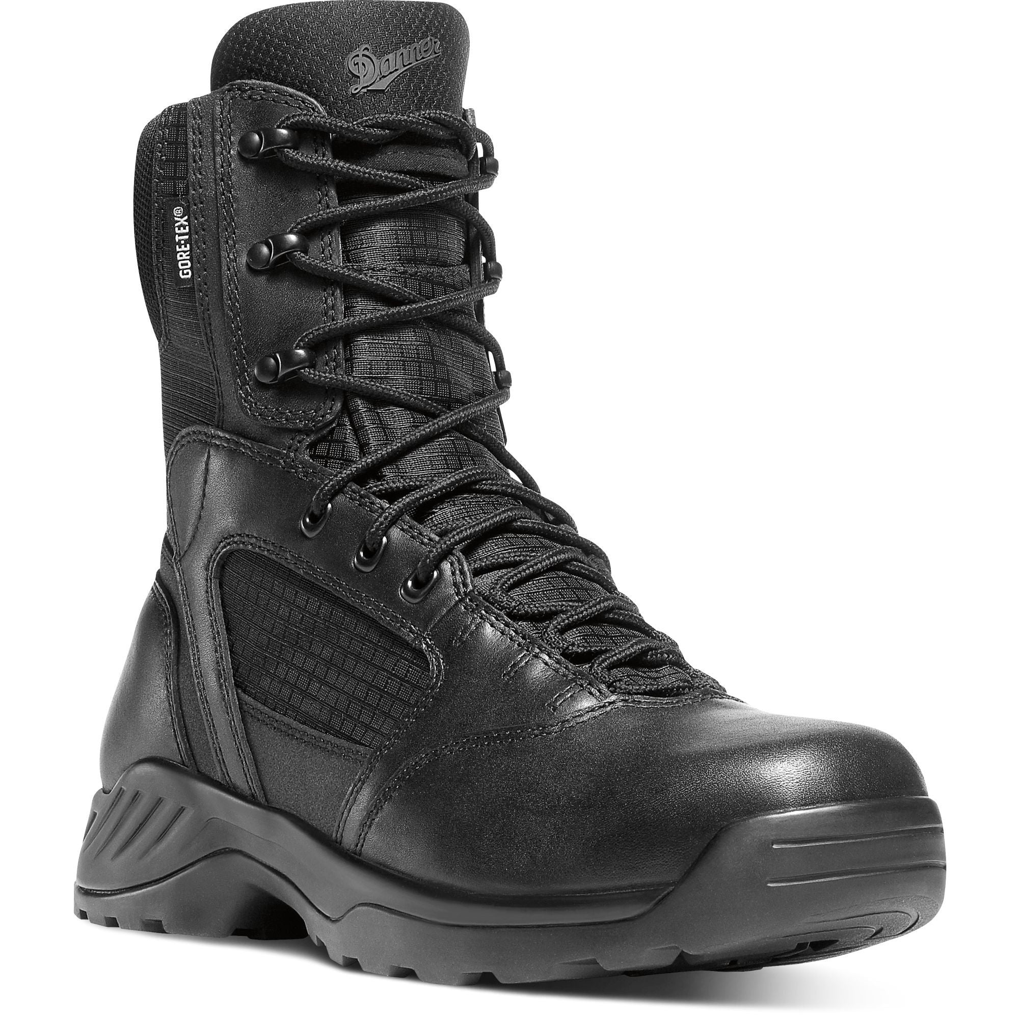 Danner Men's Kinetic 8" Waterproof Duty Boot - Black - 28010 7 / Medium / Black - Overlook Boots