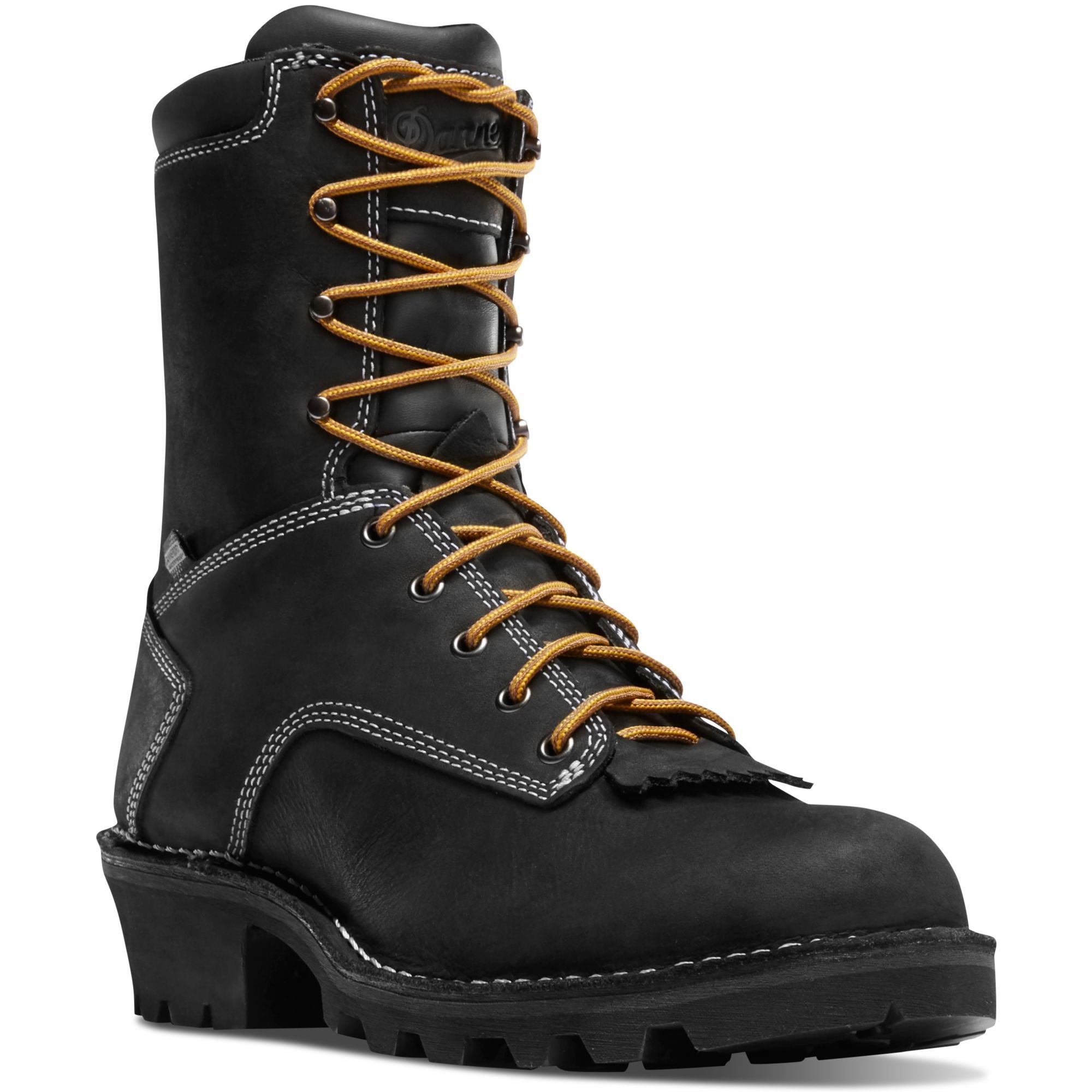 Danner Men's Logger Soft Toe WP Work Boot - Black - 15431 8 / Medium / Black - Overlook Boots
