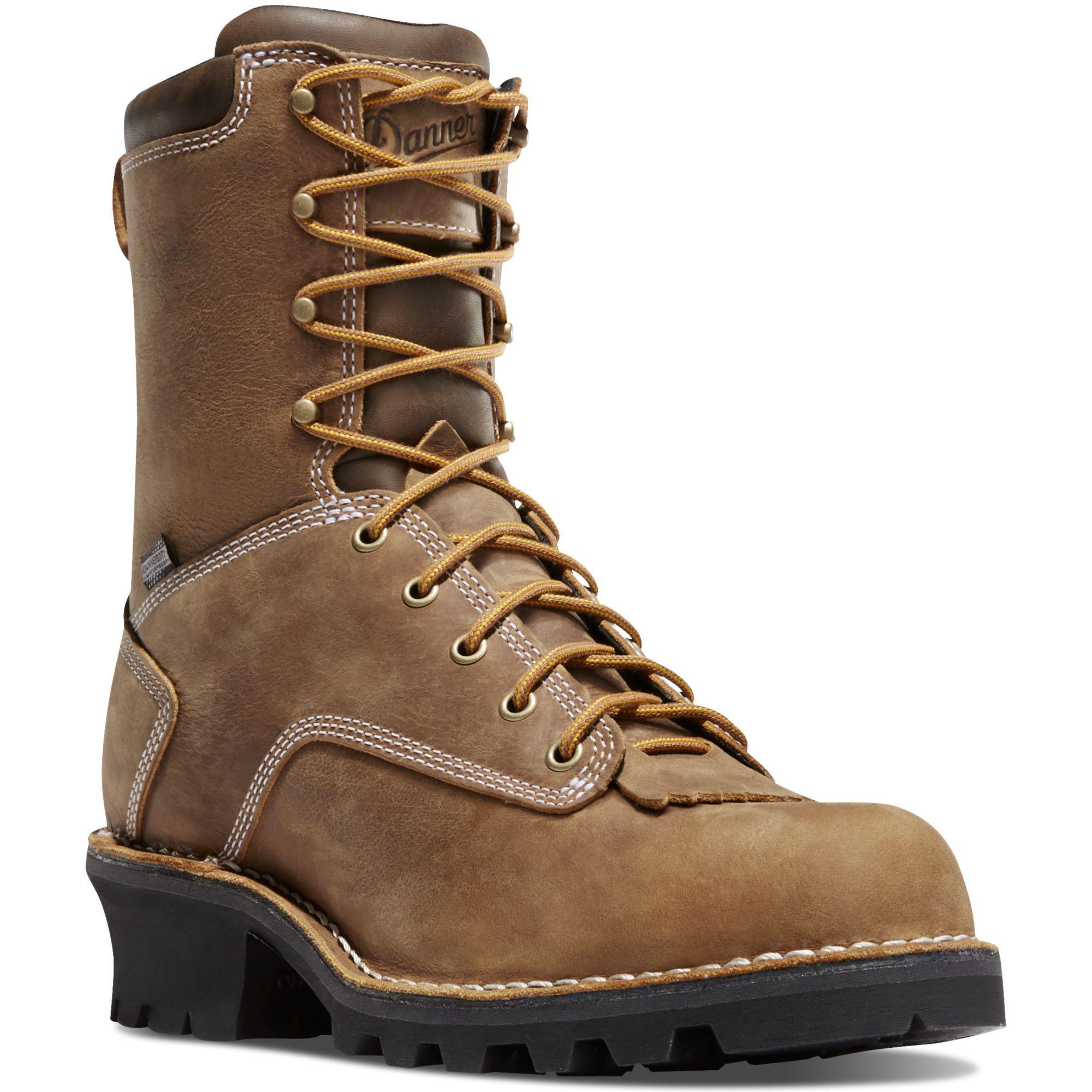 Danner Men's Logger Soft Toe WP Work Boot - Brown - 15439 7 / Medium / Brown - Overlook Boots