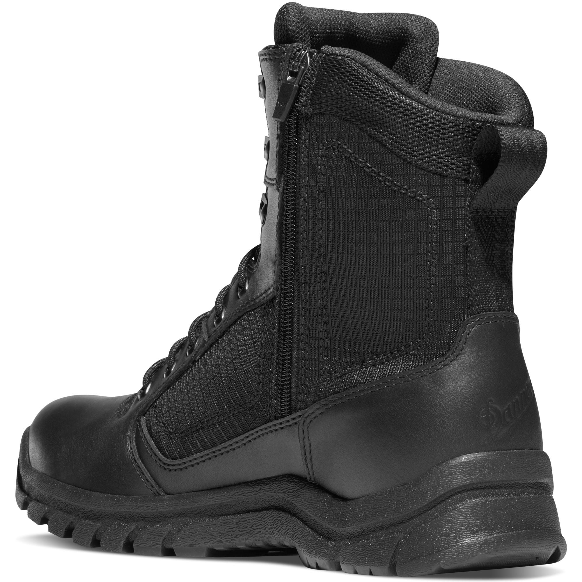 Danner Men's Lookout 8" Side Zip Waterproof Duty Boot - Black - 23824  - Overlook Boots