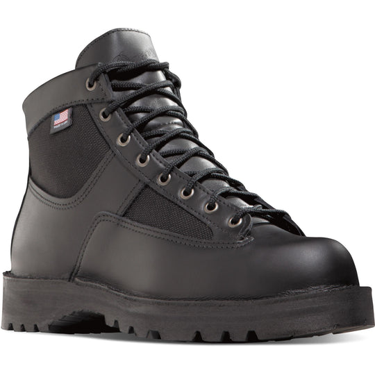 Danner Men's Patrol USA Made 6" Waterproof Duty Boot - Black - 25200 7.0 / Medium / Black - Overlook Boots