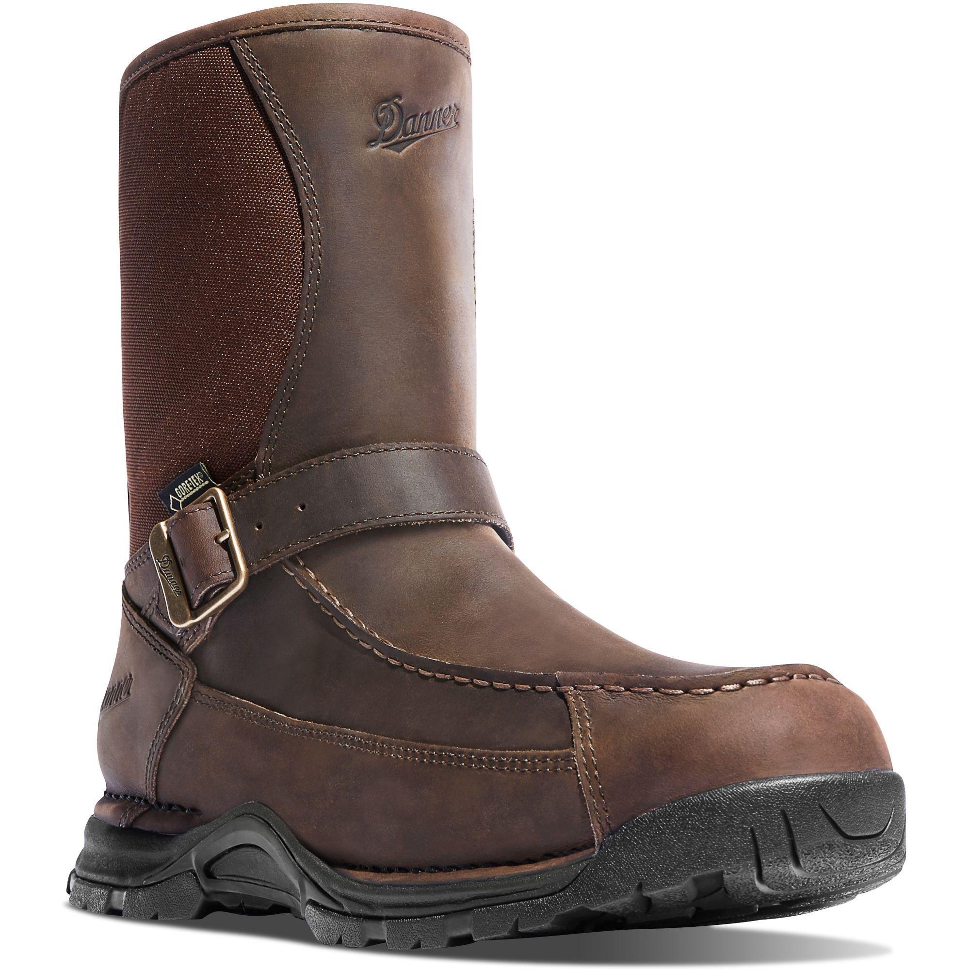Danner Men's Sharptail 10" Rear Zip Waterproof Hunt Boot Brown - 45025 7 / Medium / Brown - Overlook Boots