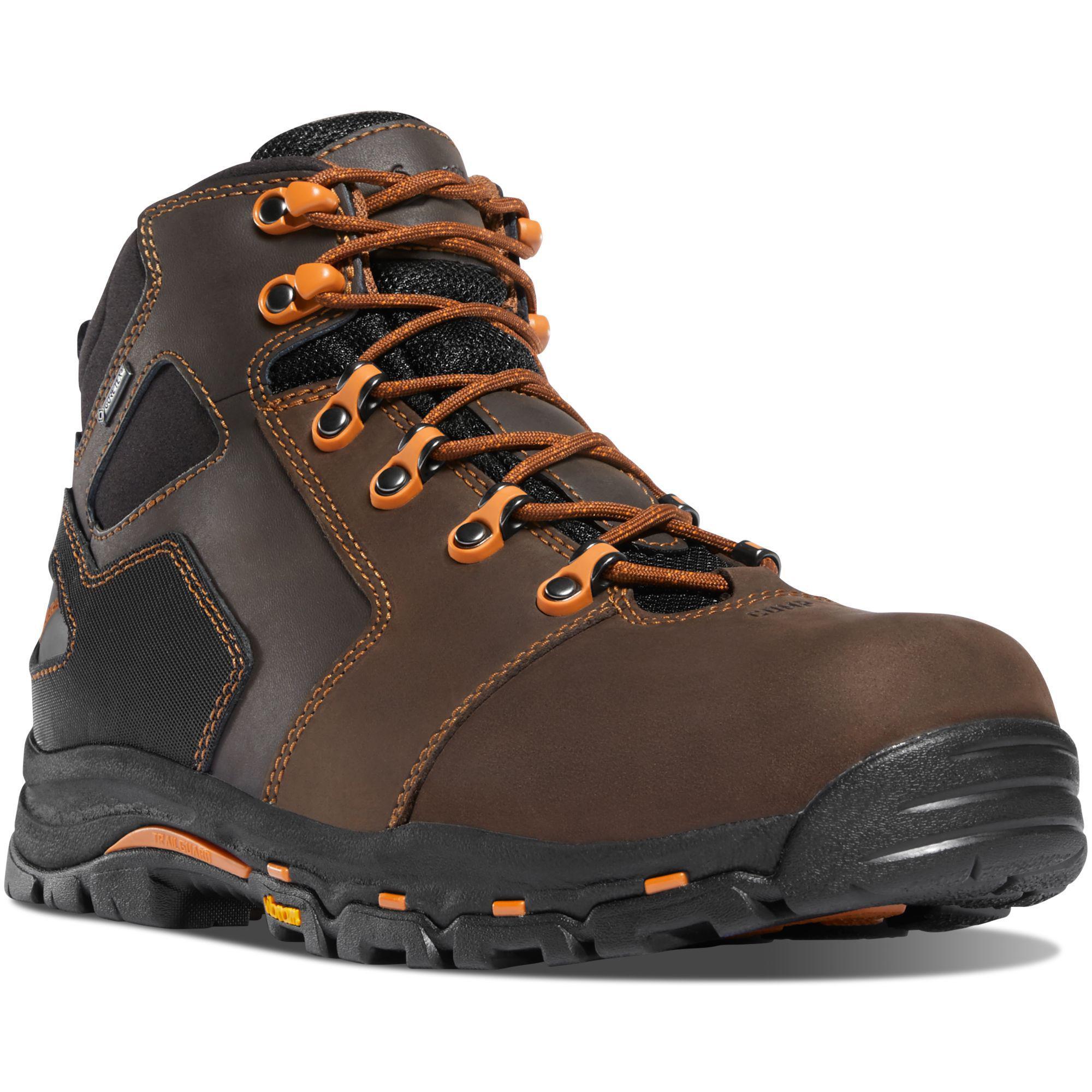 Danner Men's Vicious 4.5" Soft Toe WP Work Boot - Brown - 13858 7 / Medium / Brown - Overlook Boots