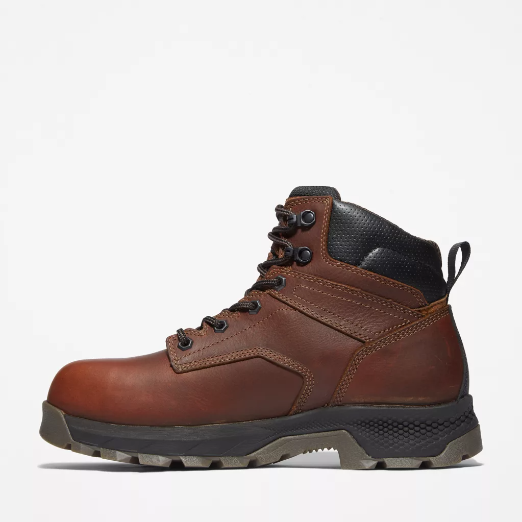 Timberland Pro Men's Titan EV 6" WP Comp Toe Work Boot -Brown- TB0A42FY214  - Overlook Boots