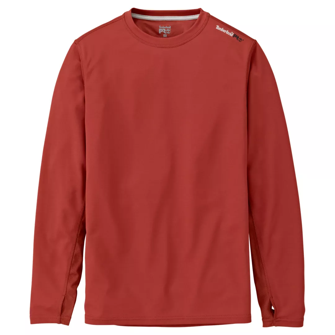 Timberland Pro Men's Wicking Good Long Sleeve Work T-Shirt - Henna Red - TB0A1128601 Medium / Red - Overlook Boots