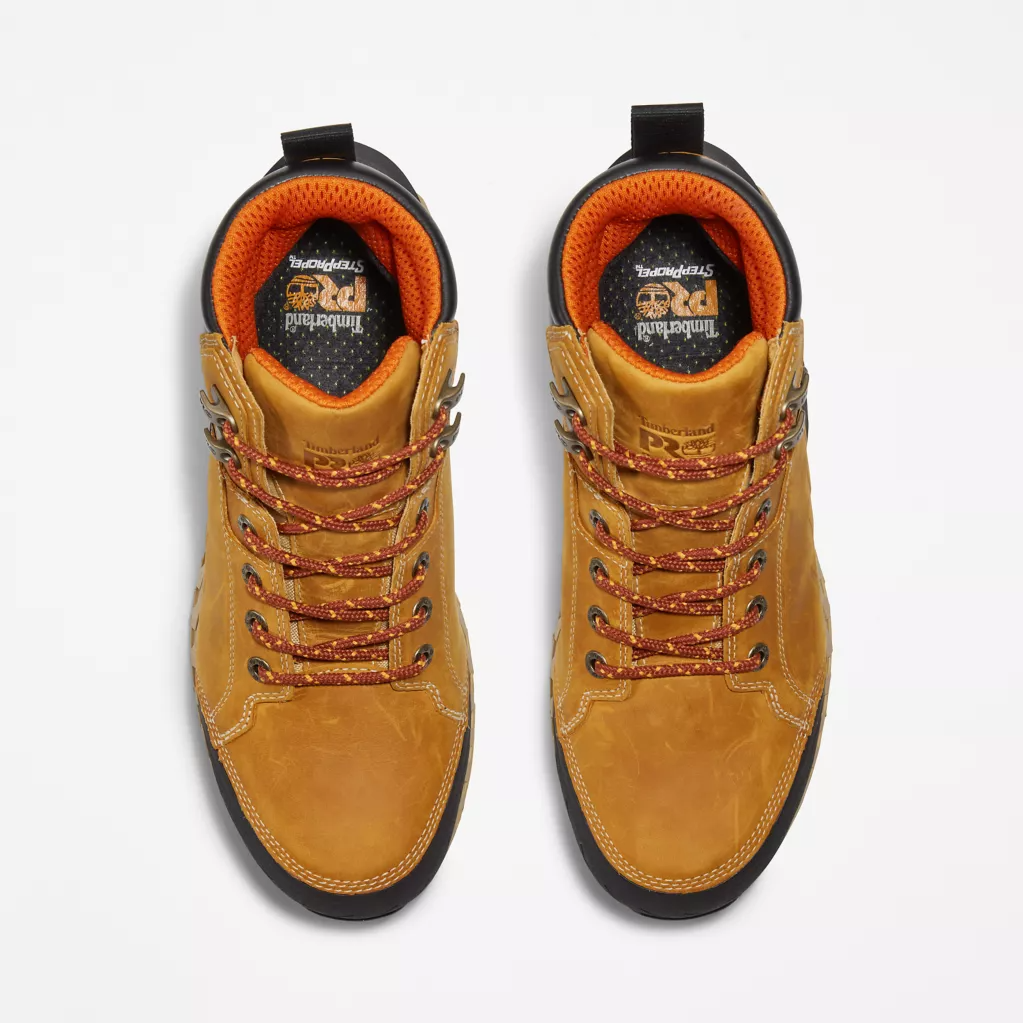 Timberland Pro Men's Summit 6" WP Comp Toe Work Boot -Wheat- TB0A438Y231  - Overlook Boots