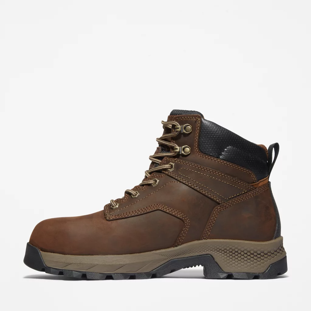 Timberland Pro Men's Titan EV 6" WP Comp Toe Work Boot -Brown- TB0A5NF6214  - Overlook Boots