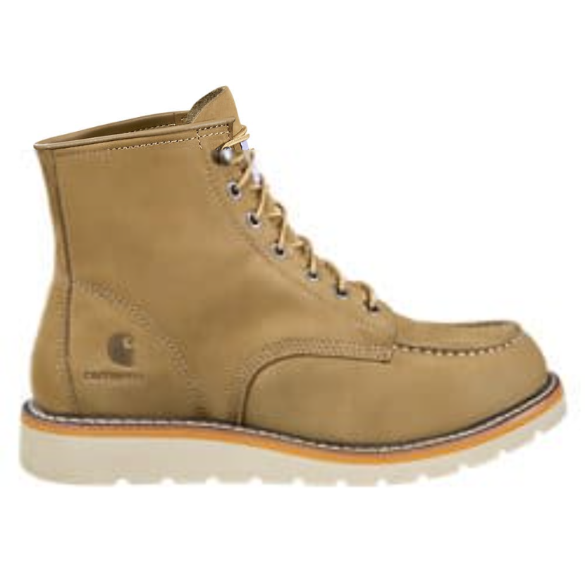 Carhartt Men's Moc 6" Soft Toe Wedge Work Boot Khaki - FW6077-M 8 / Medium / Khaki - Overlook Boots