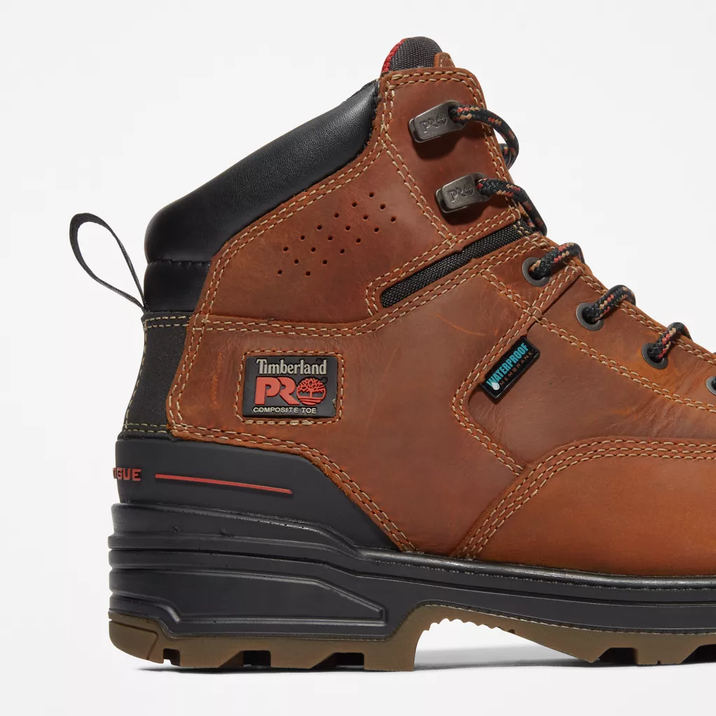 Timberland Pro Men's Magnitude 6" WP Comp Toe Work Boot -Brown- TB0A435Y214  - Overlook Boots