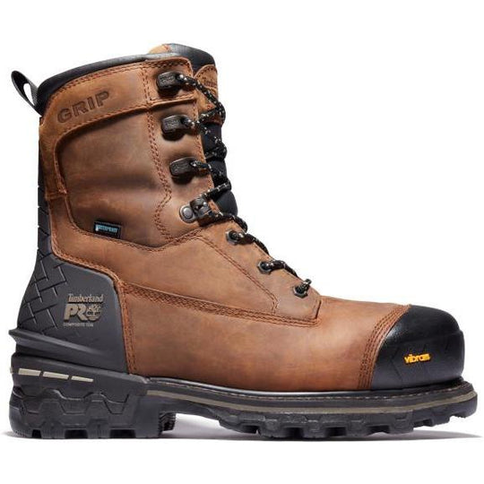 Timberland Pro Men's Boondock HD 8" Comp Toe WP Work Boot- TB0A29TG214  - Overlook Boots