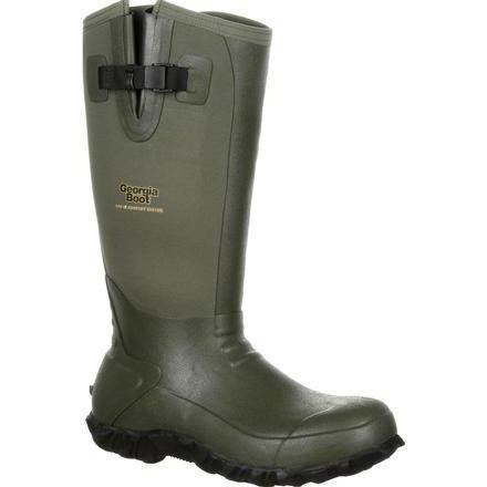 Georgia Men's 16" Waterproof Rubber Boot - Olive - GB00230 8 / Medium / Olive - Overlook Boots