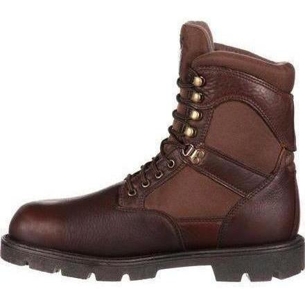 Georgia Men's Homeland 8" WP Insulated Work Boot - Brown - G109  - Overlook Boots