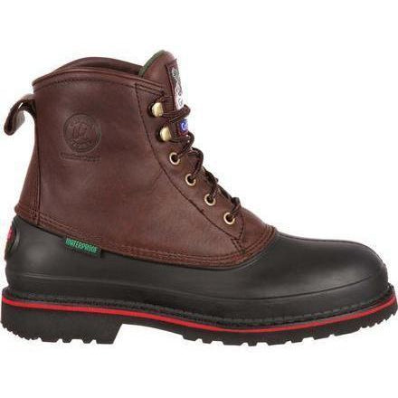 Georgia Men's Muddog 6" Steel Toe Waterproof Work Boot - Brown - G6633  - Overlook Boots
