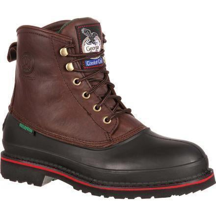 Georgia Men's Muddog 6" Steel Toe Waterproof Work Boot - Brown - G6633 8 / Medium / Brown - Overlook Boots