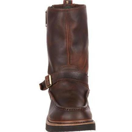 Georgia Boot Men's Waterproof Wellington Work Boot, 11 W, 10 In Height Brown G4124 Georgia Boot Men's Waterproof Wellington Work Boot, 11 W, 10 In Height Brown G4124