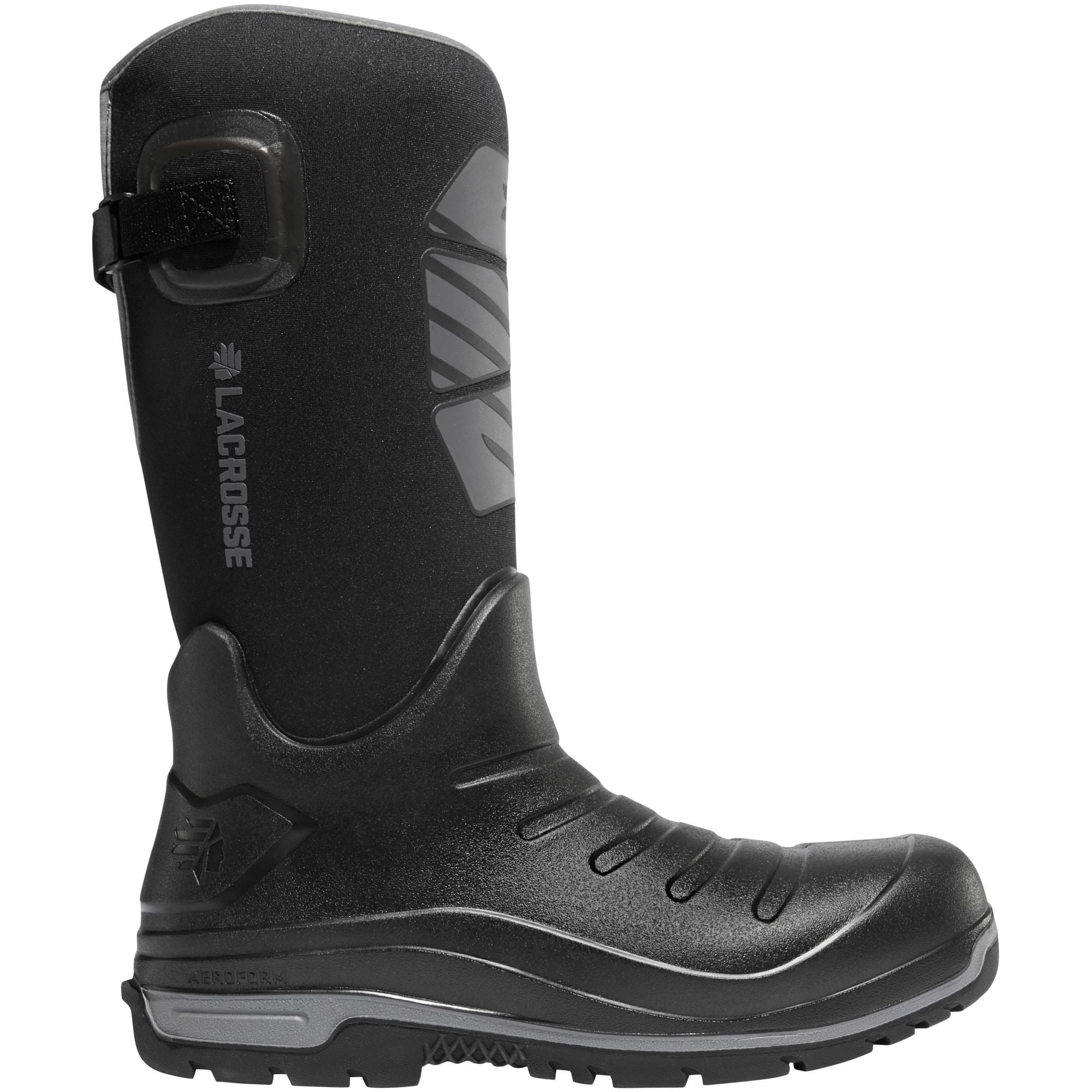 LaCrosse Men's Aero Insulator 14" CT Metguard Rubber Work Boot - Black - 664554 7 / Black - Overlook Boots