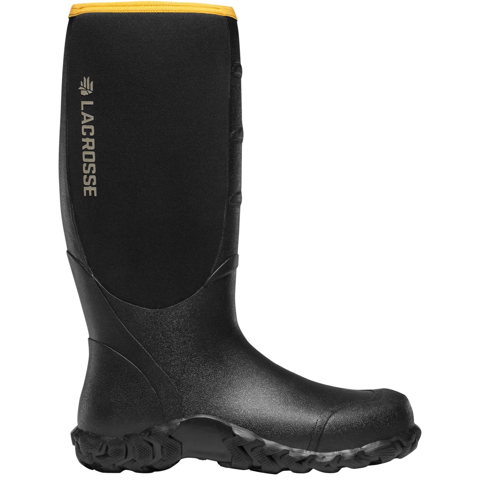 LaCrosse Men's Alpha Lite 16" Ins Rubber Work Boot - Black - 200063 7 / Black - Overlook Boots