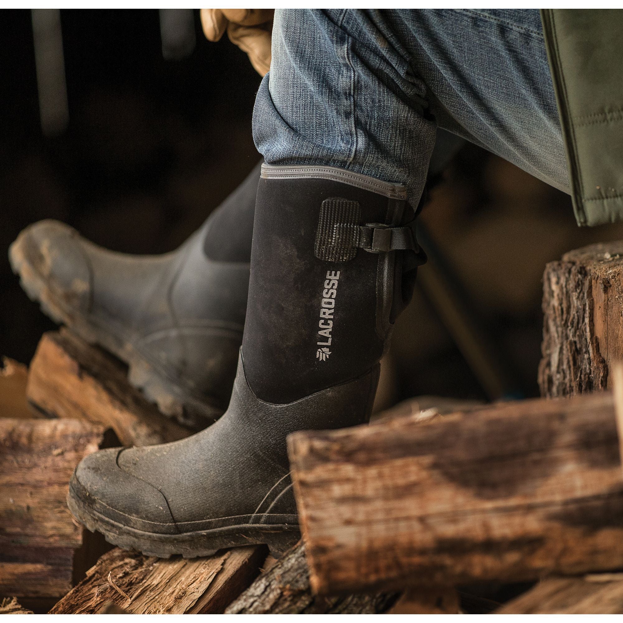 LaCrosse Men's Alpha Range 14" Ins Rubber Work Boot Black  - 602240  - Overlook Boots