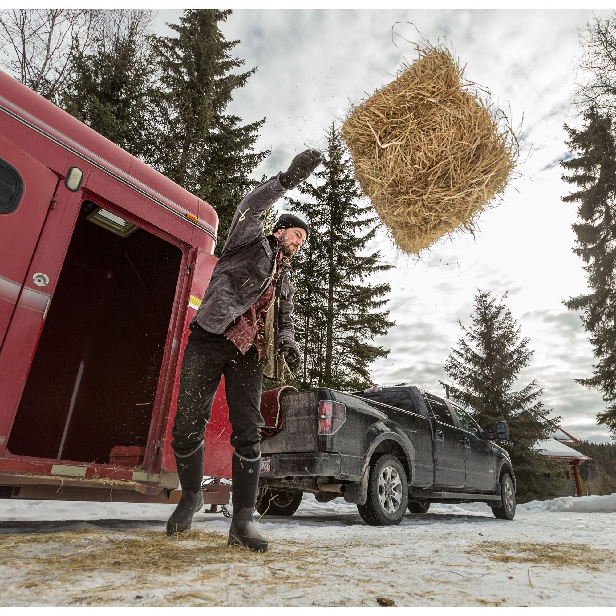 LaCrosse Men's Alpha Thermal 16" Composite Toe Ins Rubber Work Boot Black 644103 - Overlook Boots