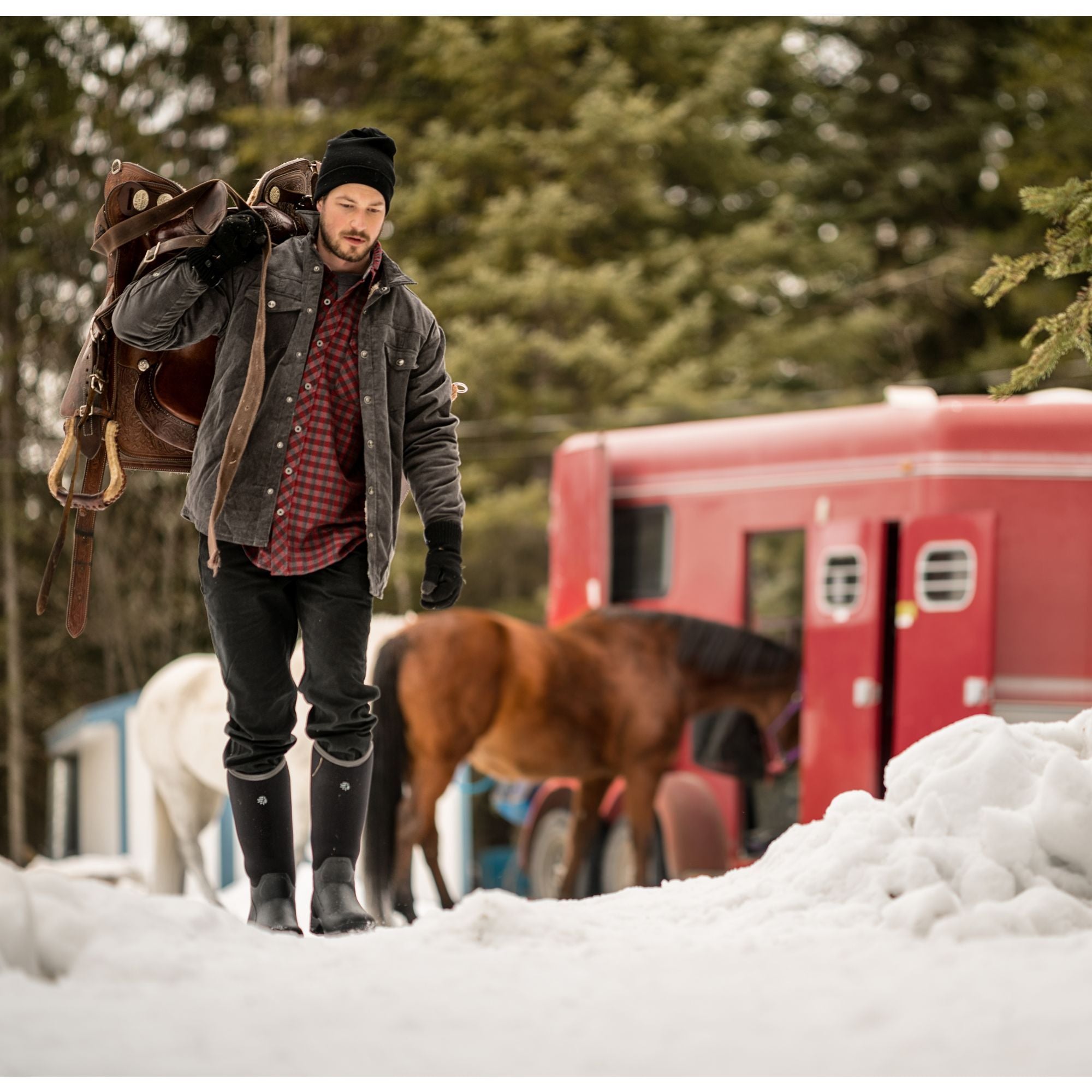 LaCrosse Men's Alpha Thermal 16" Composite Toe Ins Rubber Work Boot Black 644103 - Overlook Boots