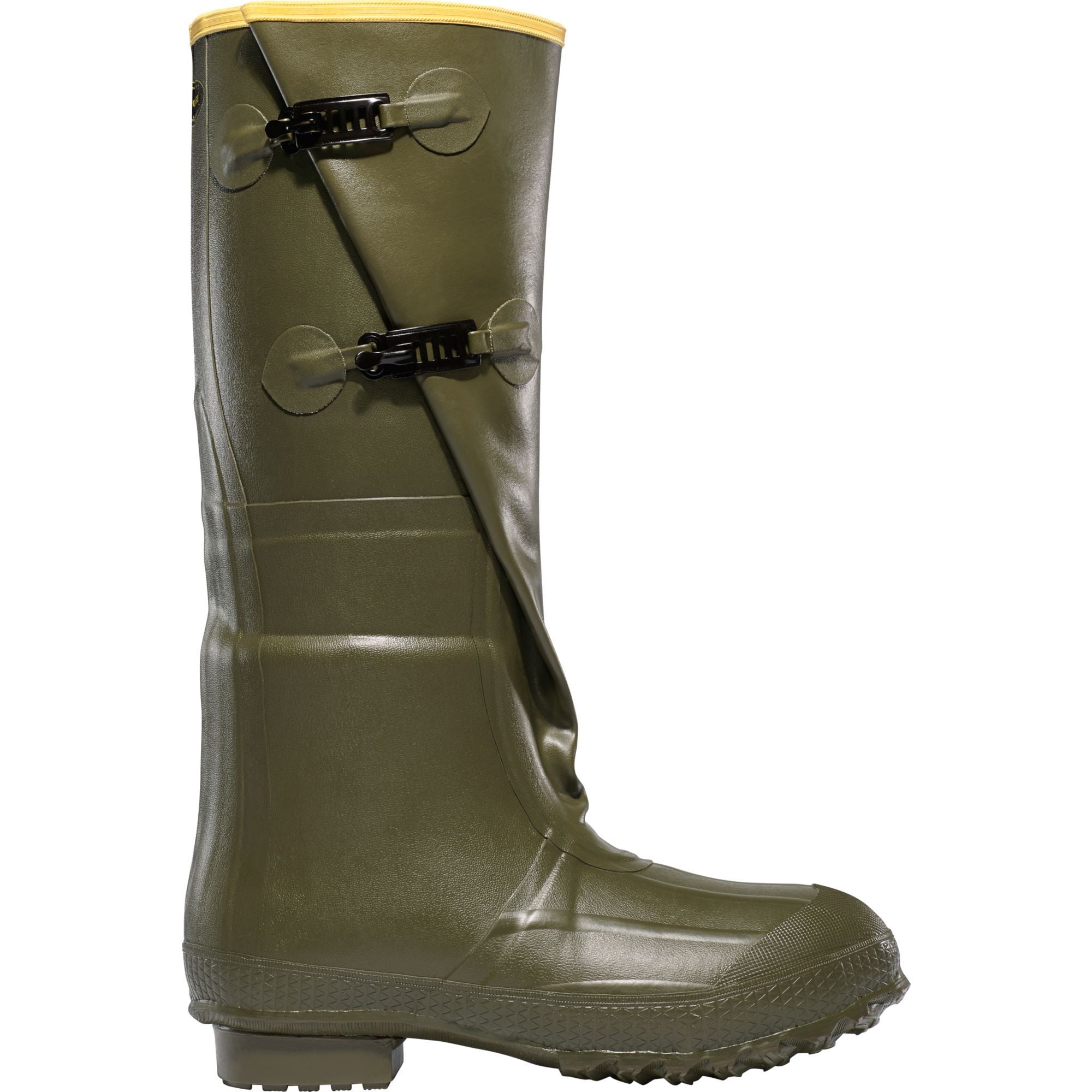 LaCrosse Men's Insulated 2-Buckle 18" Rubber Work Boot Green - 267040 7 / Green - Overlook Boots