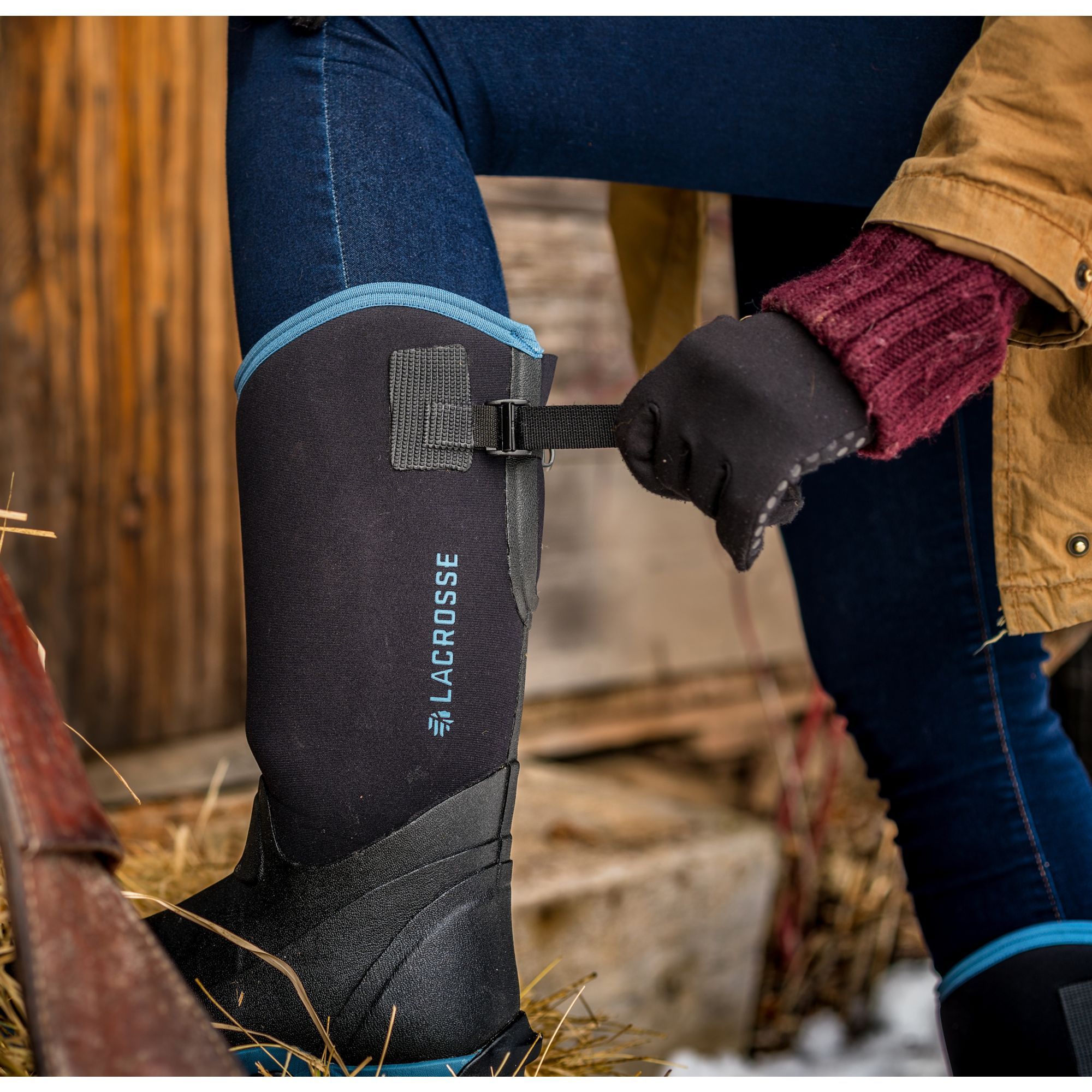 LaCrosse Women's Alpha Thermal 14" Ins Rubber Work Boot Black - 644105  - Overlook Boots