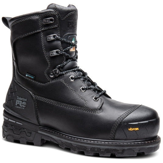 Timberland Pro Men's Boondock 8" Comp Toe WP Work Boot -Black- TB0A29S7001  - Overlook Boots